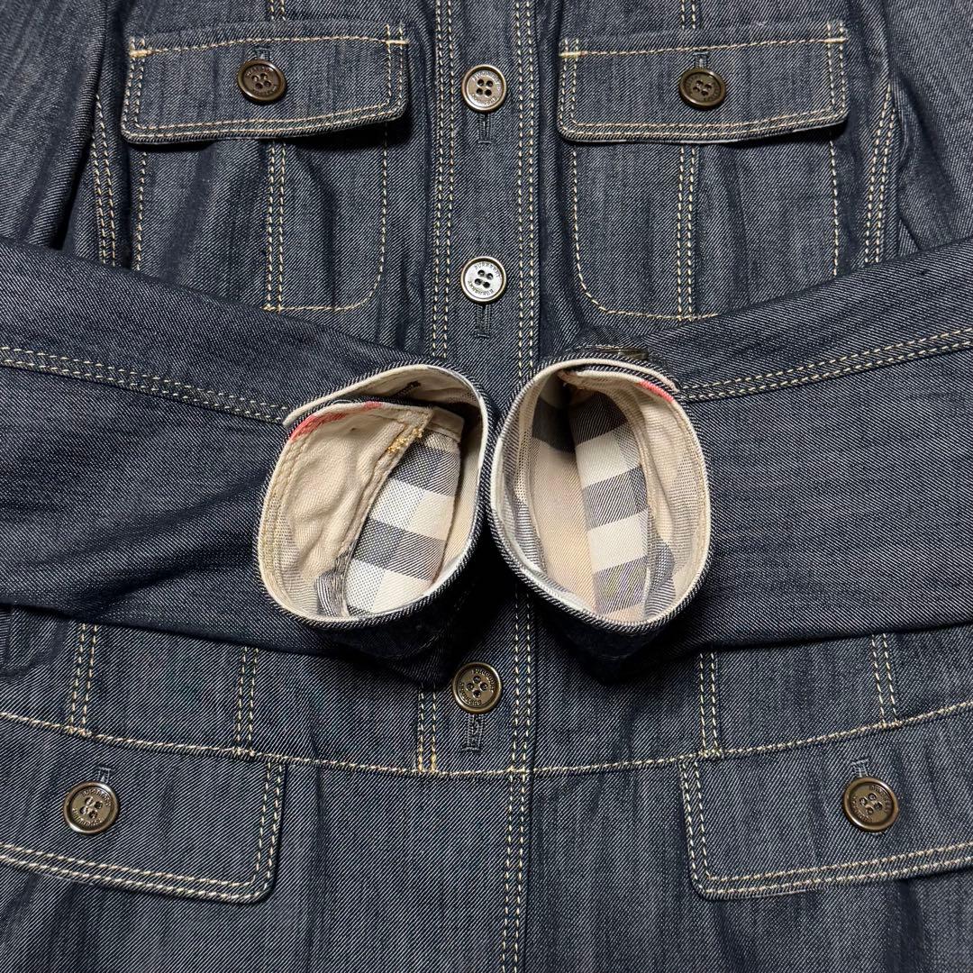 未使用 バーバリーロンドン デニムジャケット メガチェック Gジャン レディース