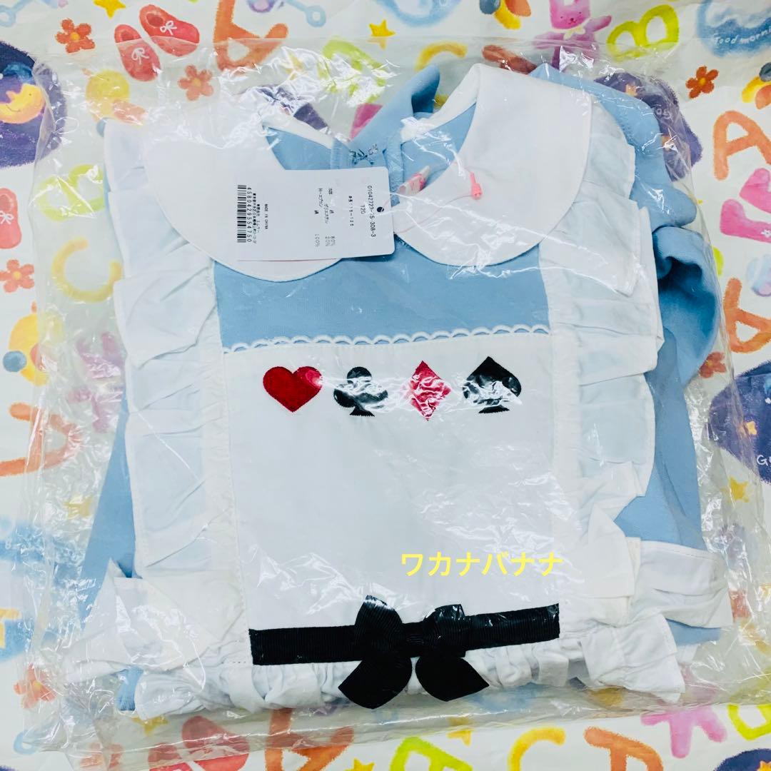 シャーリーテンプル　アリス　長袖ワンピース　ヘアバンド　2点セット　新品タグ付き