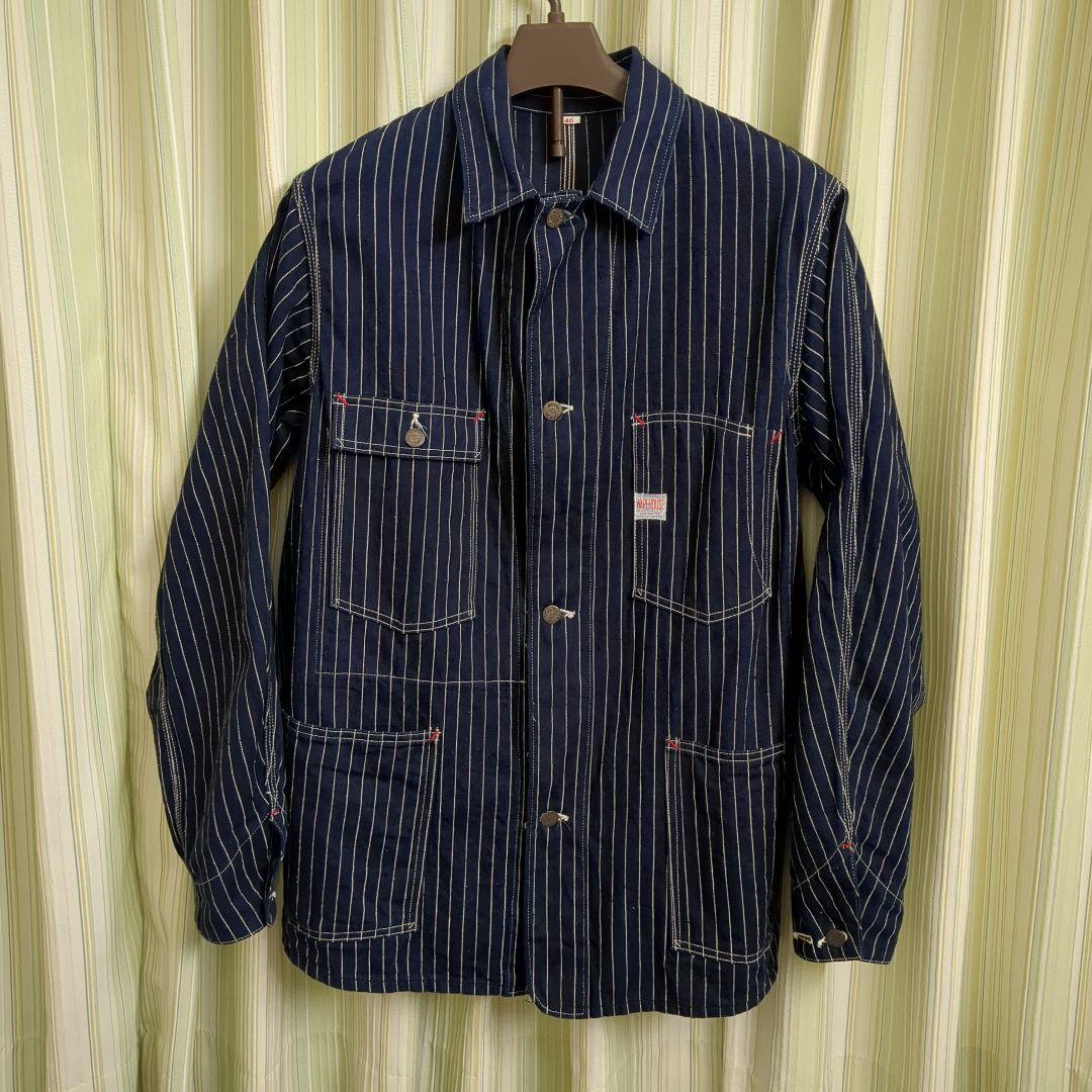 E*o様 未洗い 40 ウエアハウス ストライプカバーオール WAREHOUSE