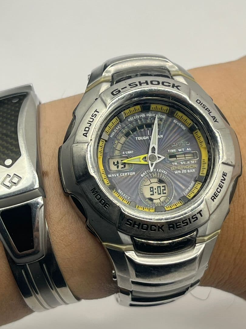 CASIO G-SHOCK ソーラー電波 希少イエロー スーパーイルミネーター