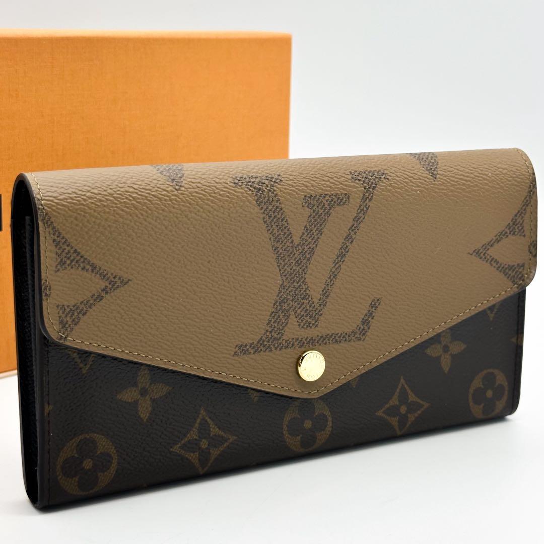 ルイヴィトン ポルトフォイユ サラ ジャイアント リバース モノグラム 二つ折り