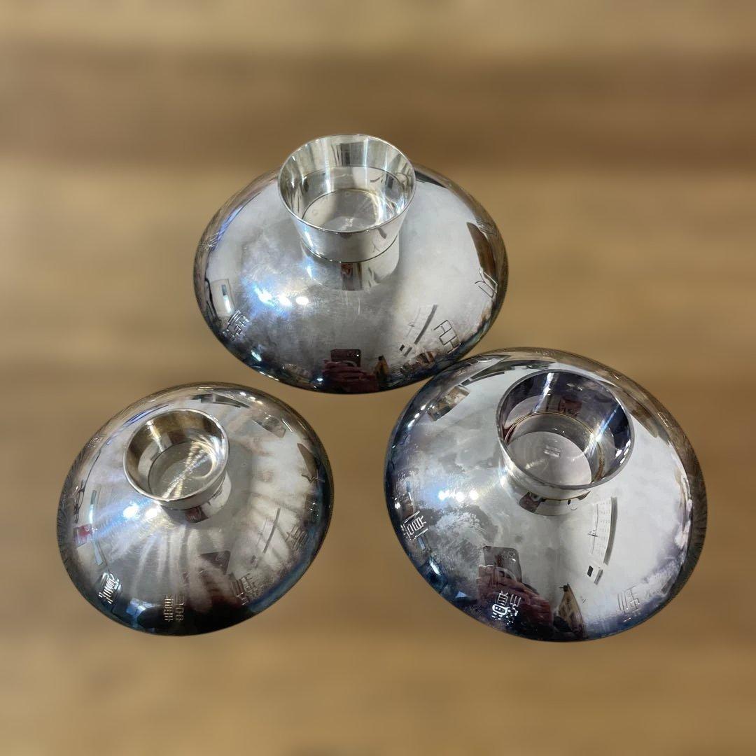 シルバー製桜彫刻セット