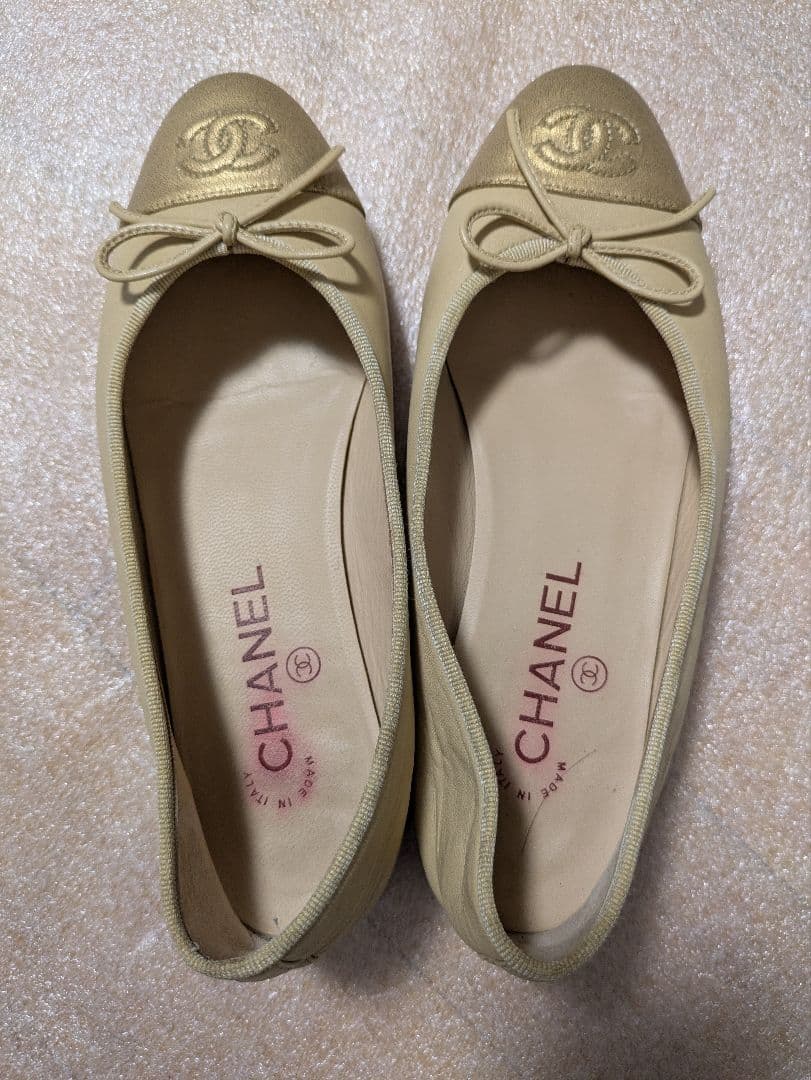 CHANEL バレエシューズ ベージュ D G02819