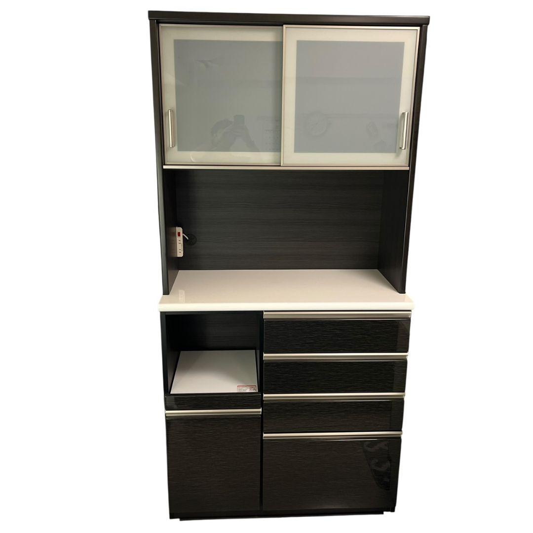 （送料込）ニトリ　キッチンボード(Nポスティア100KB BK）