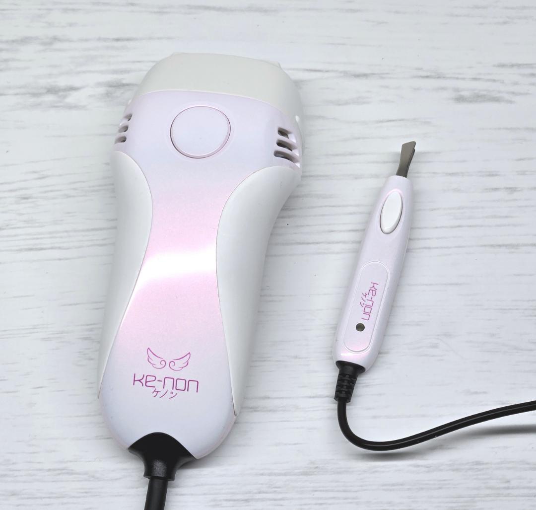 【使用僅少】脱毛器 ケノン Ver 8.4 眉毛脱毛器付 パールホワイト