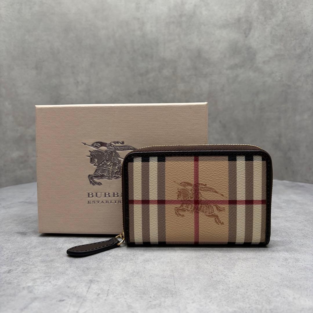 BURBERRY ノバチェック ラウンドファスナー ケース 伊製