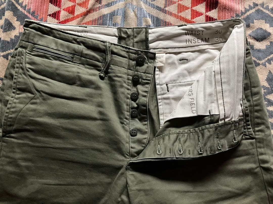 ト*ー様 【美品】RRL ダブルアールエル オフィサーズチノ W30 ポロ ラル