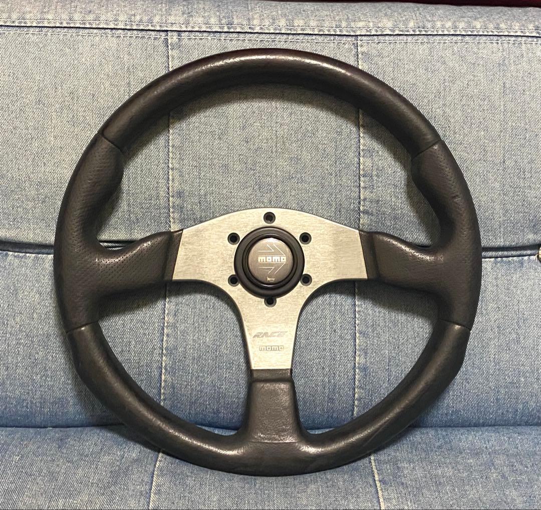 定番　MOMO race ステアリング　35Φ モモステ　ステアリング　走り屋