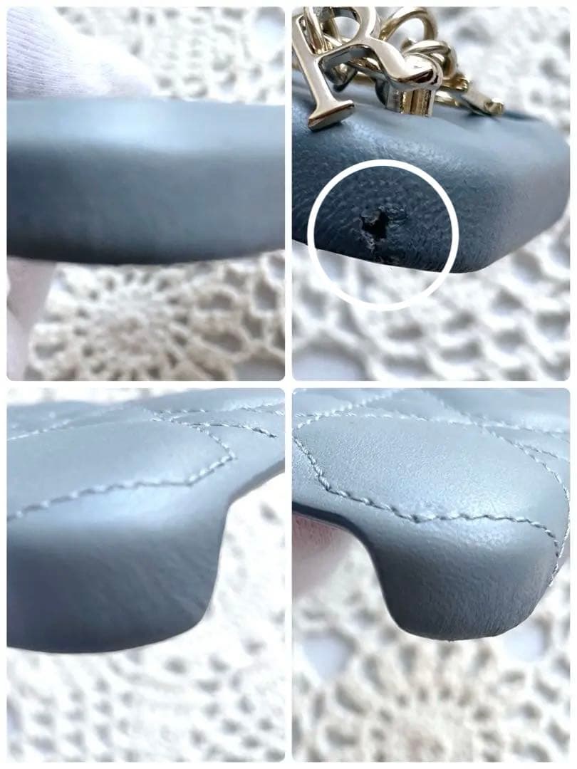 美品DIOR レディディオール　iPhone15 プロ　ケース　クラウドブルー