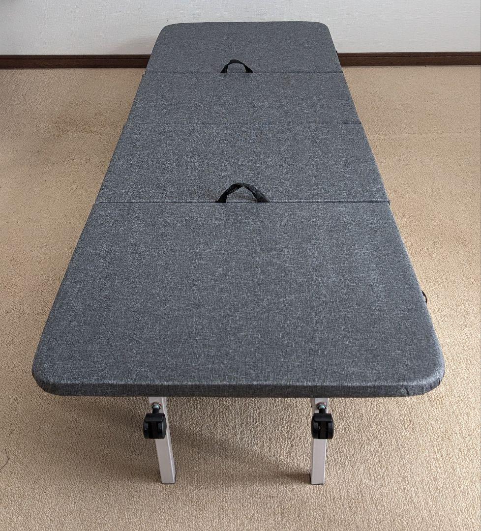 折りたたみ式簡易ベッド 超コンパクト 耐荷重200㌔ 送料無料