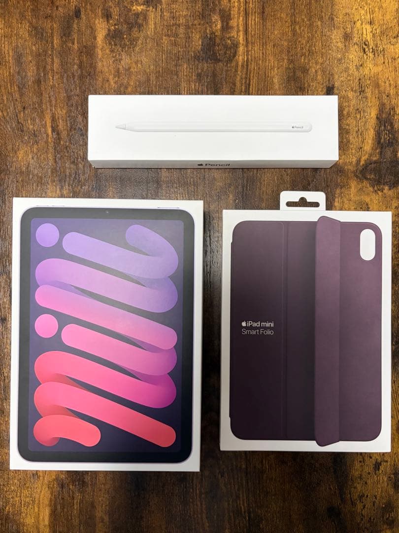 iPadmini (第6世代) Cellular 64GB ペンシル 純正カバー