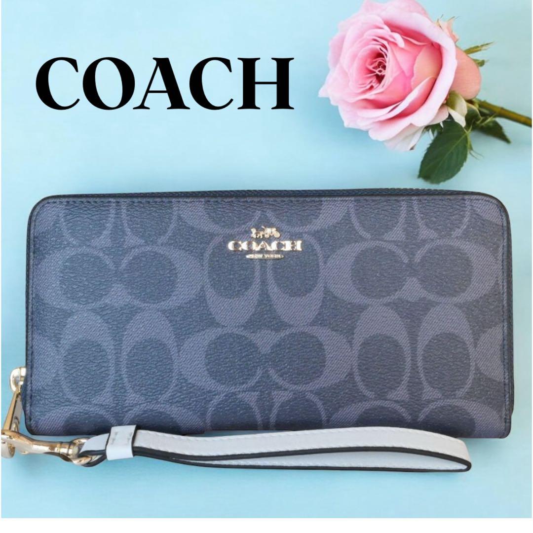 【新品未使用】COACH グレー 長財布
