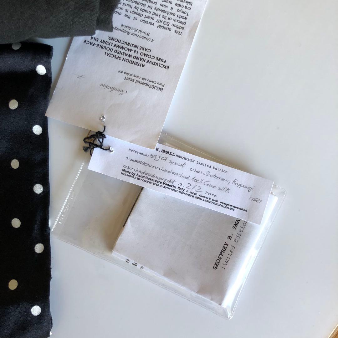 ジェフリービースモール 未使用スカーフ geoffrey b small