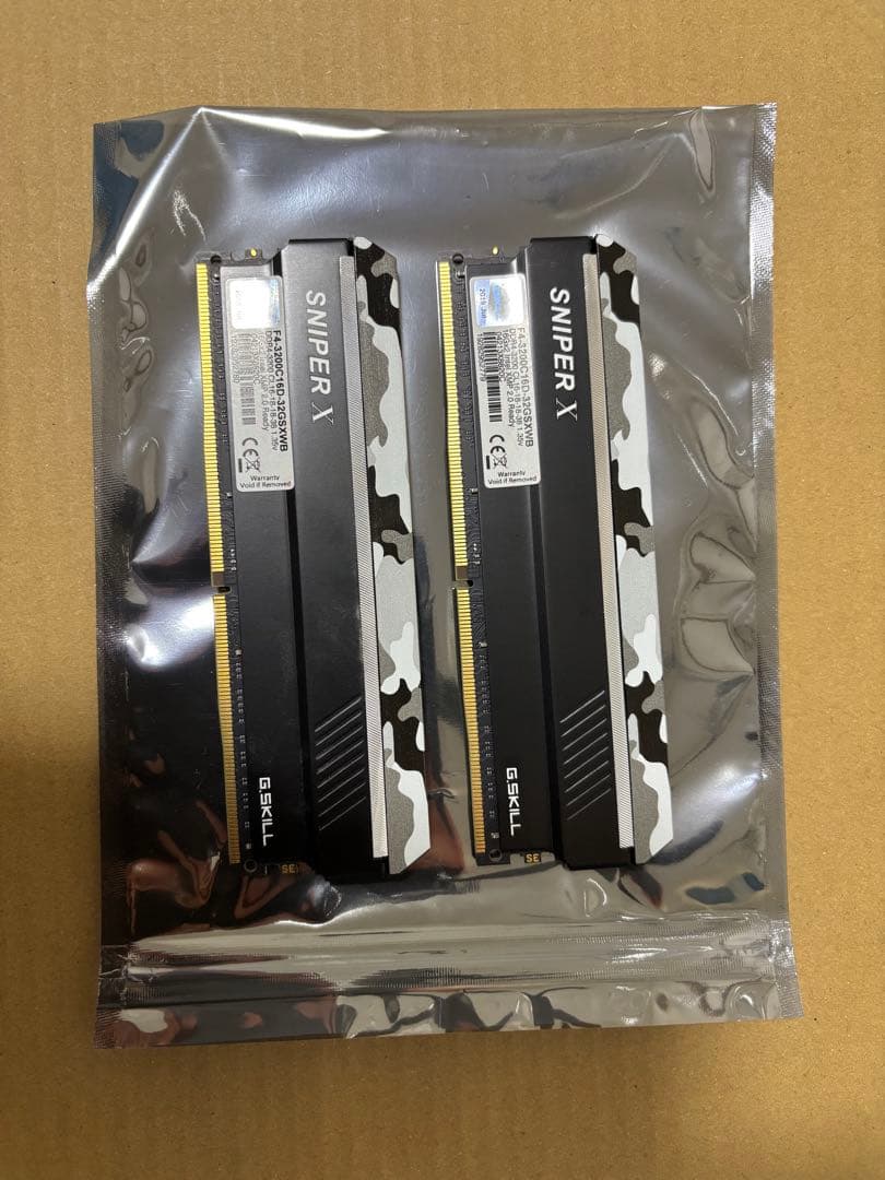 メモリ DDR4-3200 16GB×2枚 32GB G.SKILL