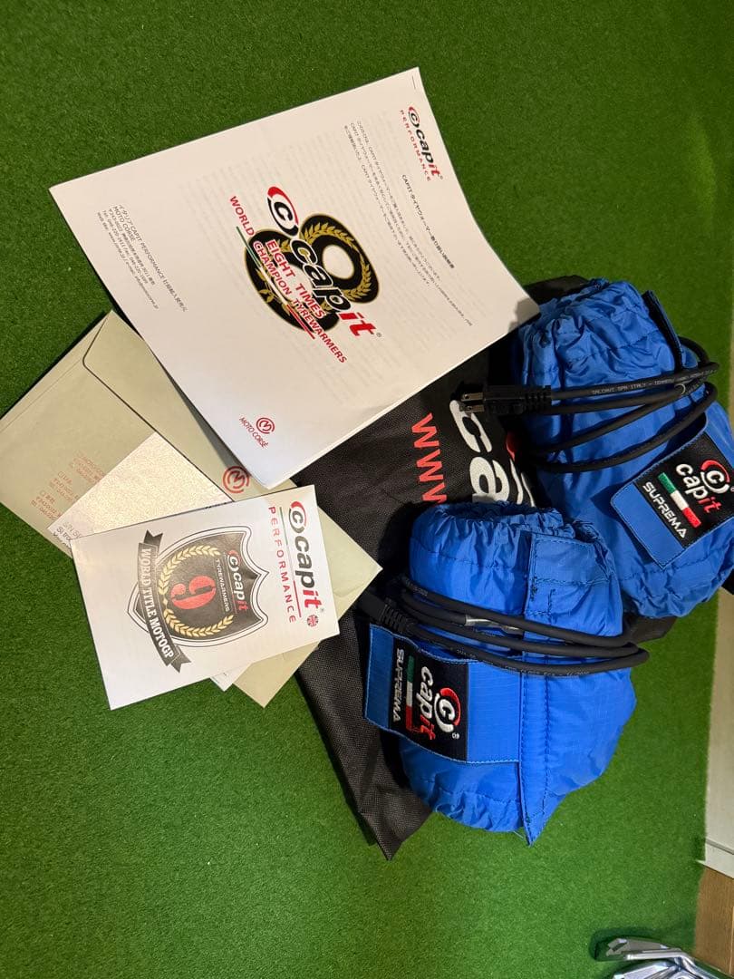 Capit スープレマ　12インチ　前後タイヤウォーマー　ブルー