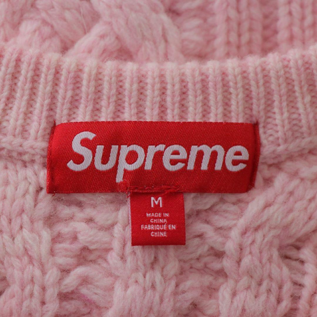 トップス Supreme 23AW Applique Cable Knit Sweater