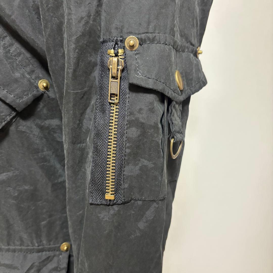 値下げ◎y2k グランジ ファイヤーマン ファーベスト付き モッズコート