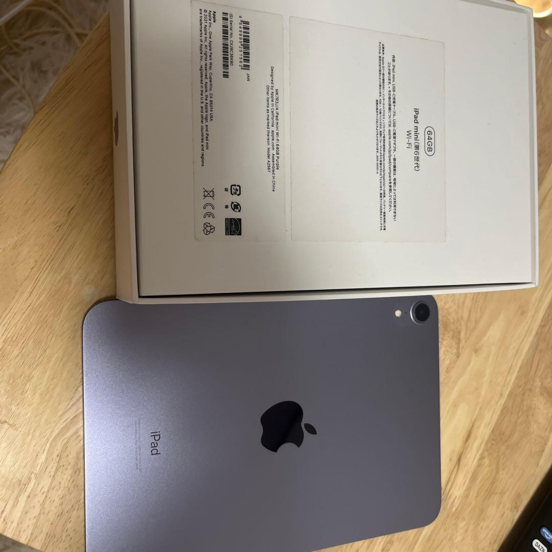 ipad mini 第6世代 WiFiモデル 64GB パープル