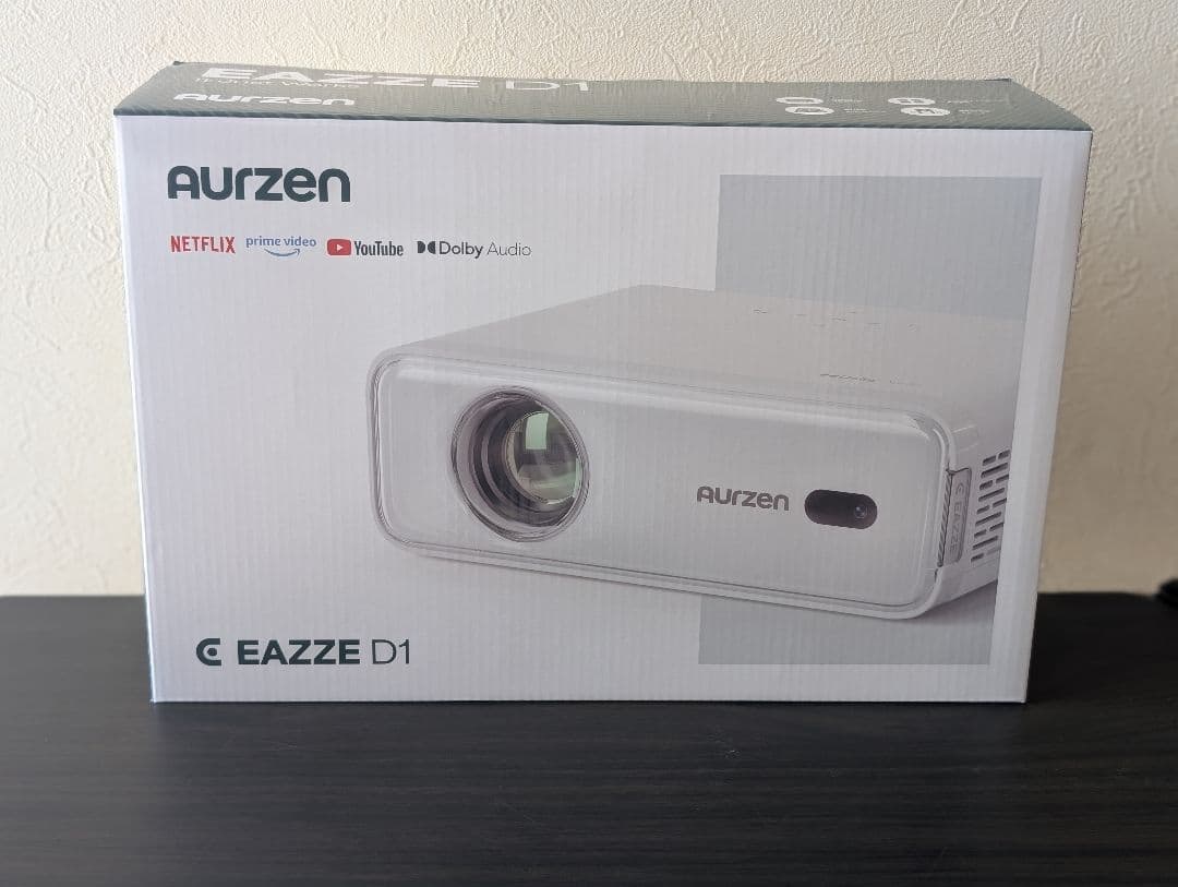プロジェクター 1080P 4K 200ANSI Aurzen EAZZE D1