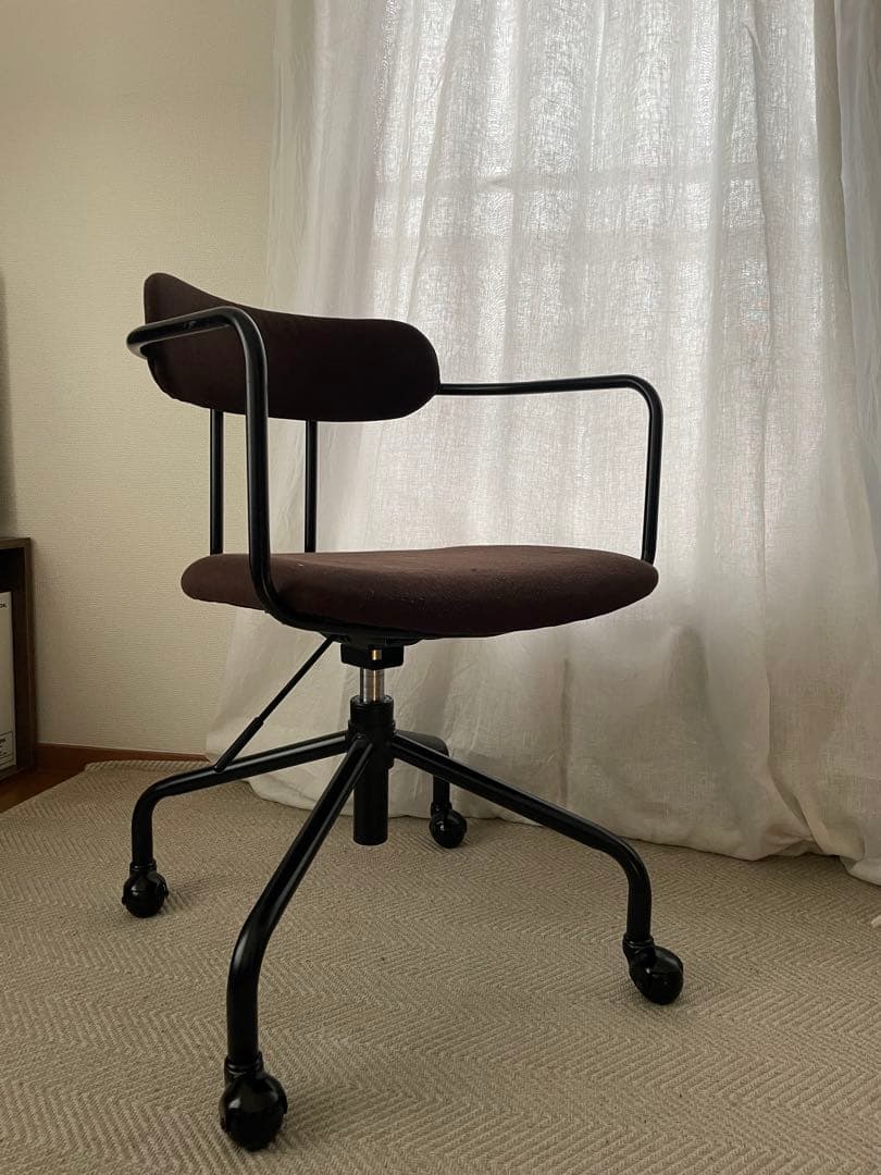 【KANADEMONO】 デスクチェア アーム付き