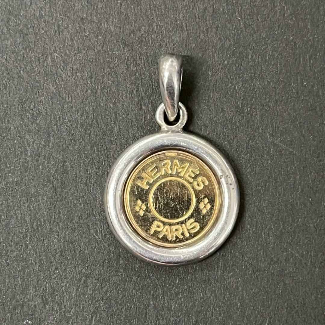 K◇HERMES　エルメス　ペンダントトップ　セリエ　K18　silver925