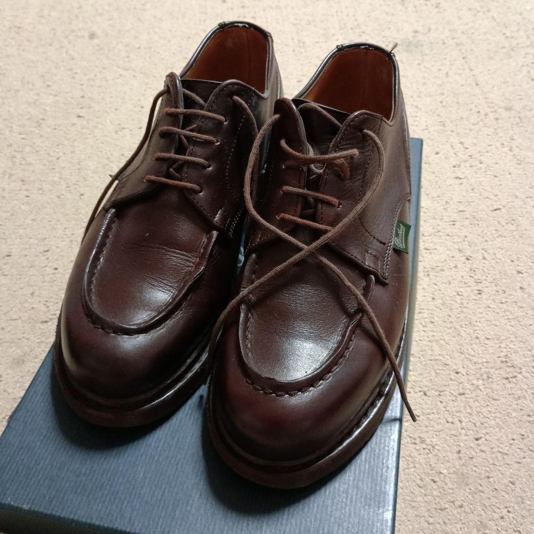 Paraboot ブラウン レザー ドレスシューズ