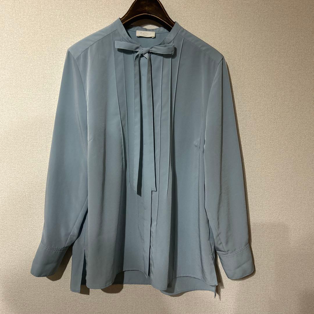 TOMORROWLAND ボールジィ♡クリアデシン ボウタイブラウス 水色