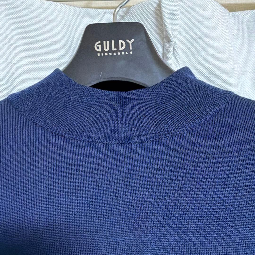 JOHN SMEDLEY メンズ　ウール　ネイビー　ニット