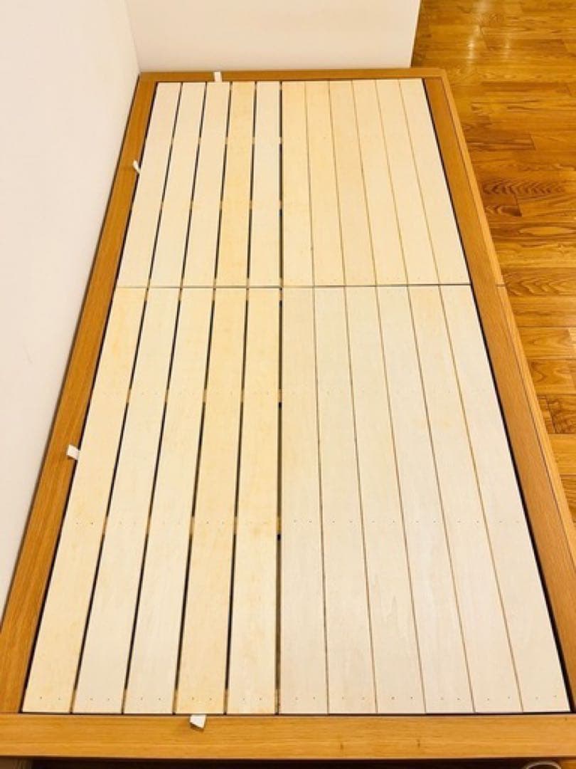 無印良品　収納ベッド　シングル　オーク材　廃盤商品