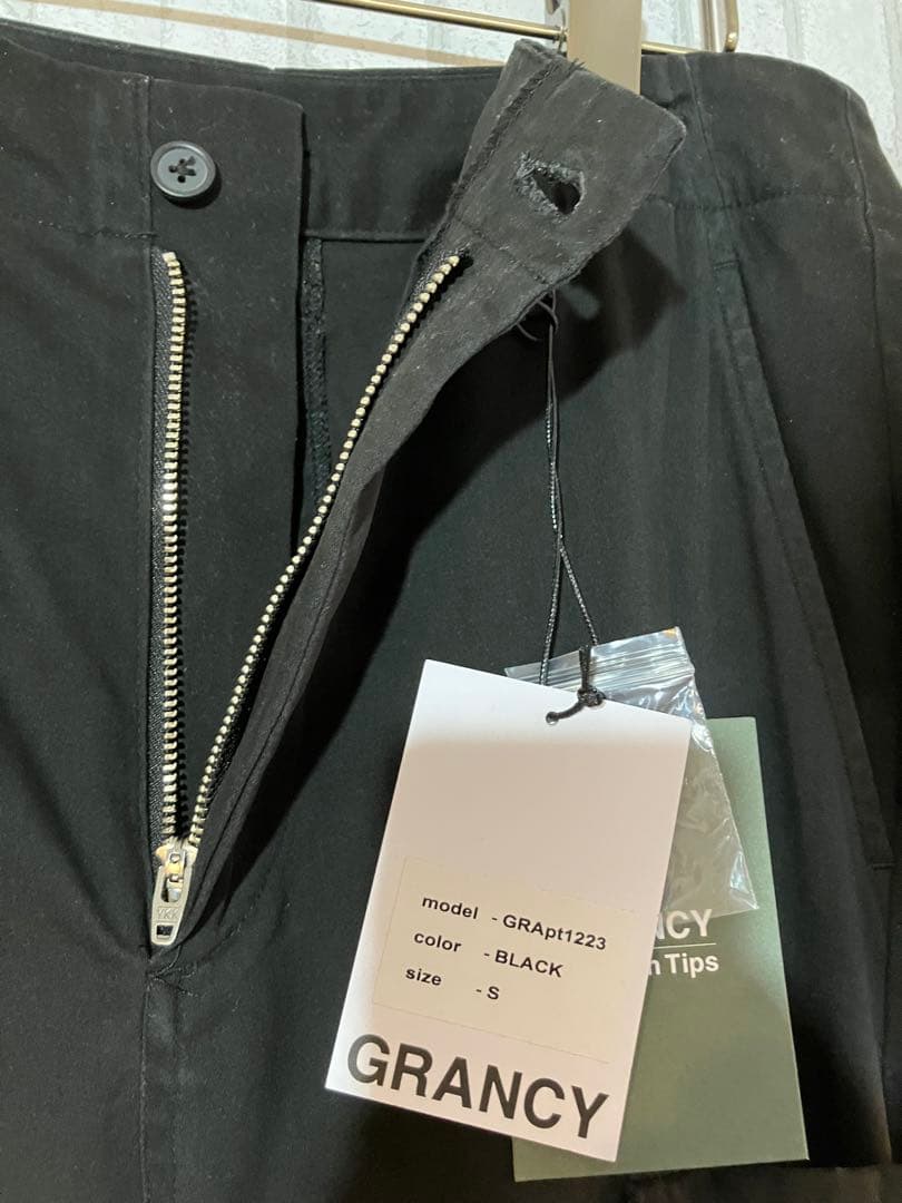 【GRANCY】ジップデザイン カーゴパンツ 黒S 完売品