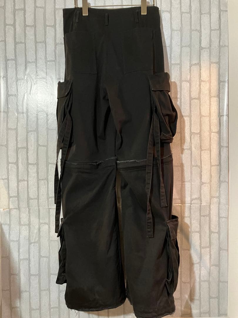 【GRANCY】ジップデザイン カーゴパンツ 黒S 完売品