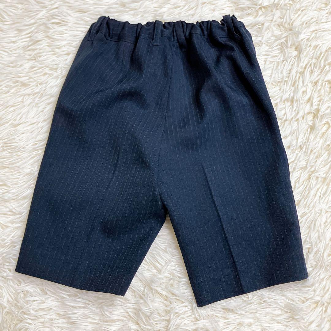 ビームス　男の子　フォーマル　セットアップ　紺色　ストライプ　110 5〜6才