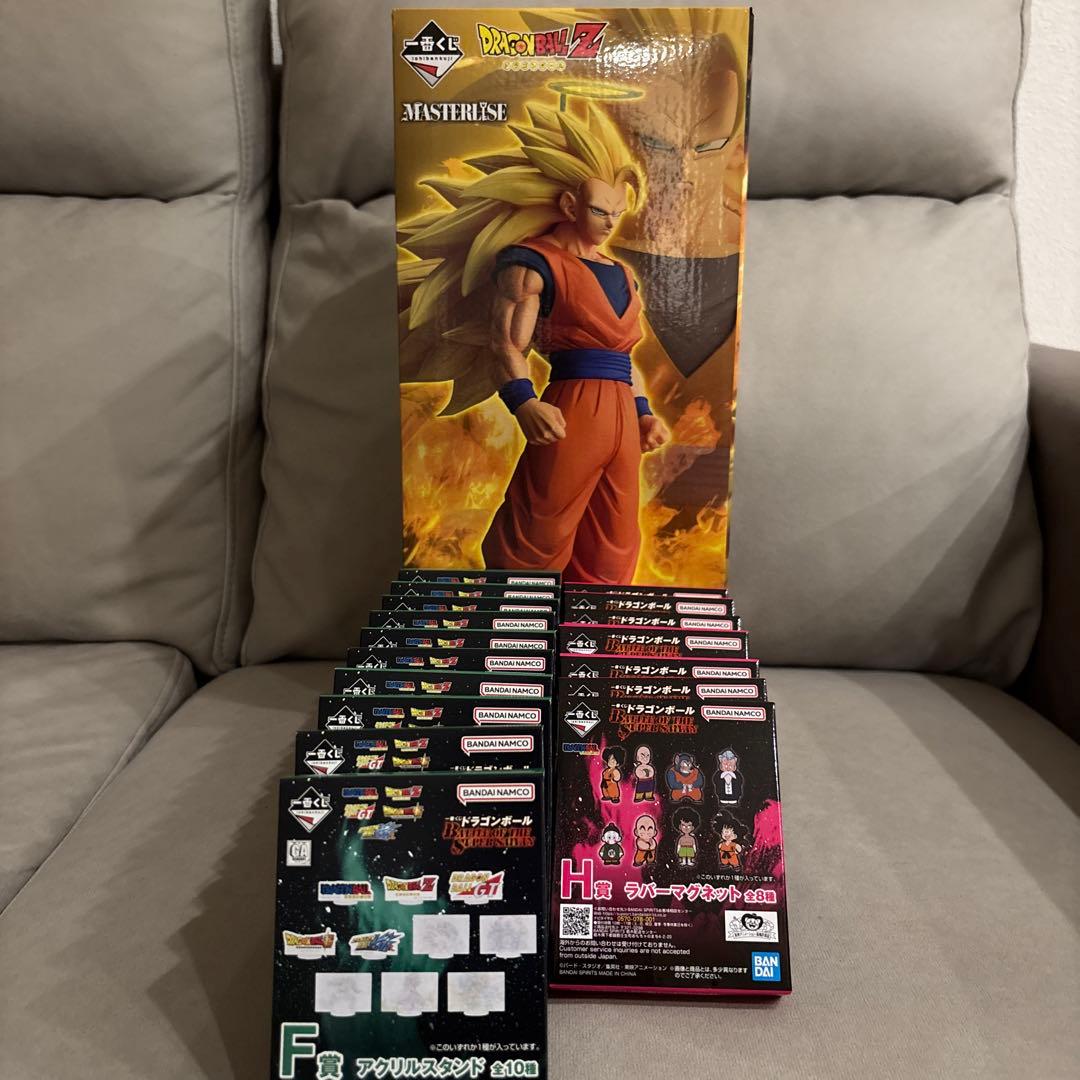 ドラゴンボール一番くじ A賞、F賞×10 H賞×8