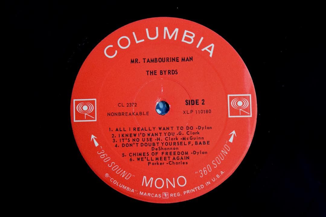 USオリジナルMONO ザ・バーズ / ミスター・タンブリン・マンMAT1/1