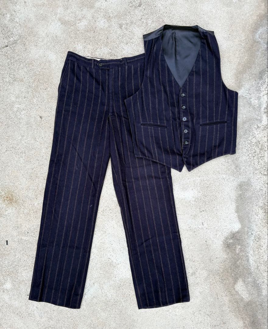 【雰囲気抜群】1940s～ wool ベスト＆スラックス（セットアップ）