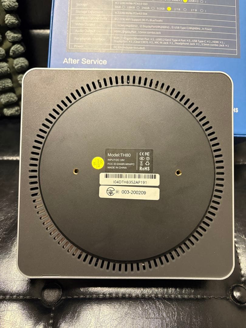 ミニPC MINISFORUM /i7/32GB/512GB/Win11Pro