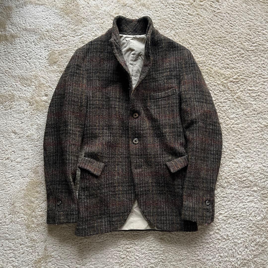 Harris tweed テーラードジャケット　古着　レディース　サイズm