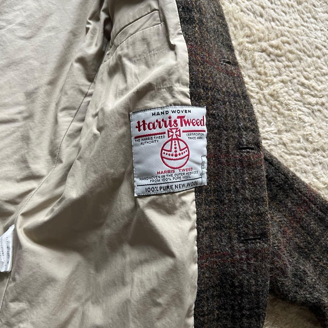 Harris tweed テーラードジャケット　古着　レディース　サイズm