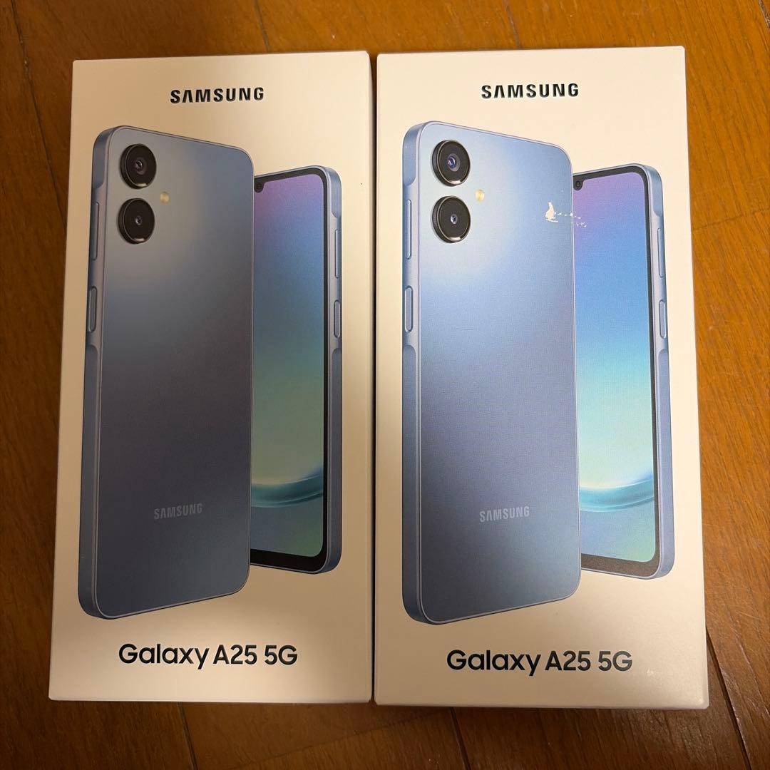 galaxy a25 5g ブルー　64gb 2台　ワイモバイル