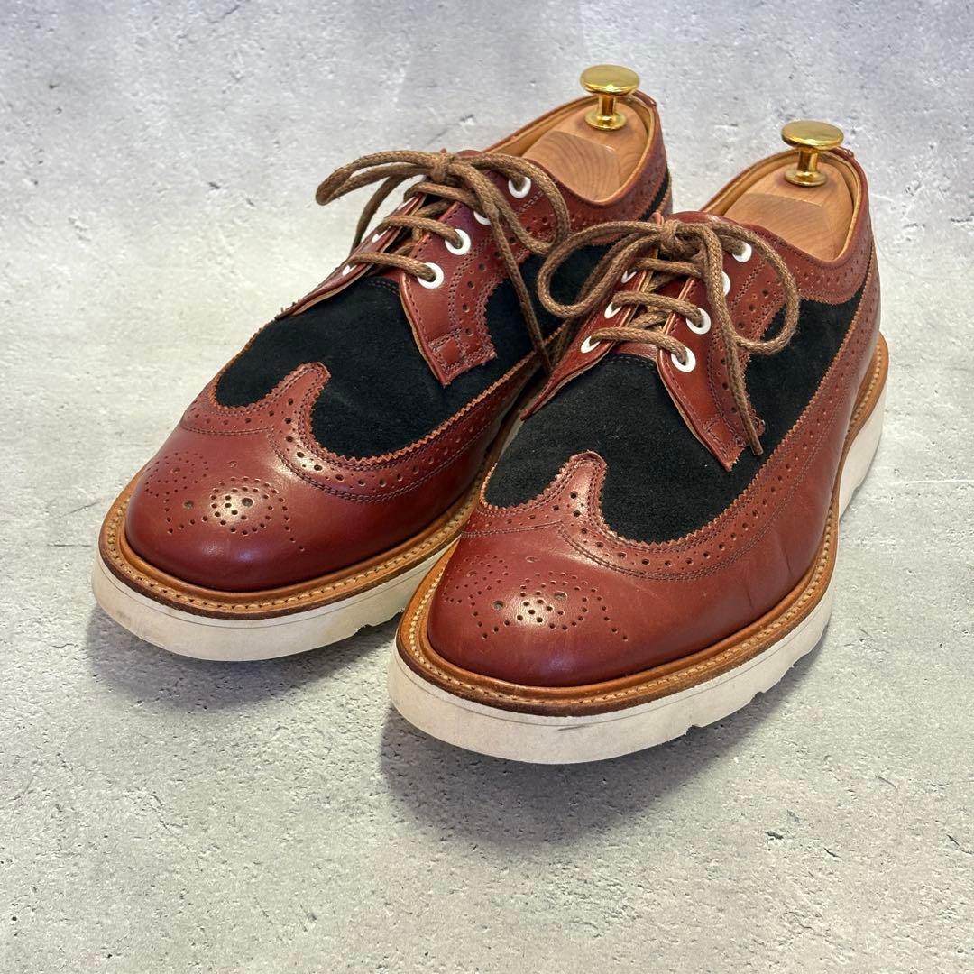 サンダース　SANDERS (UK7.5) DUFFER別注　レザースニーカー