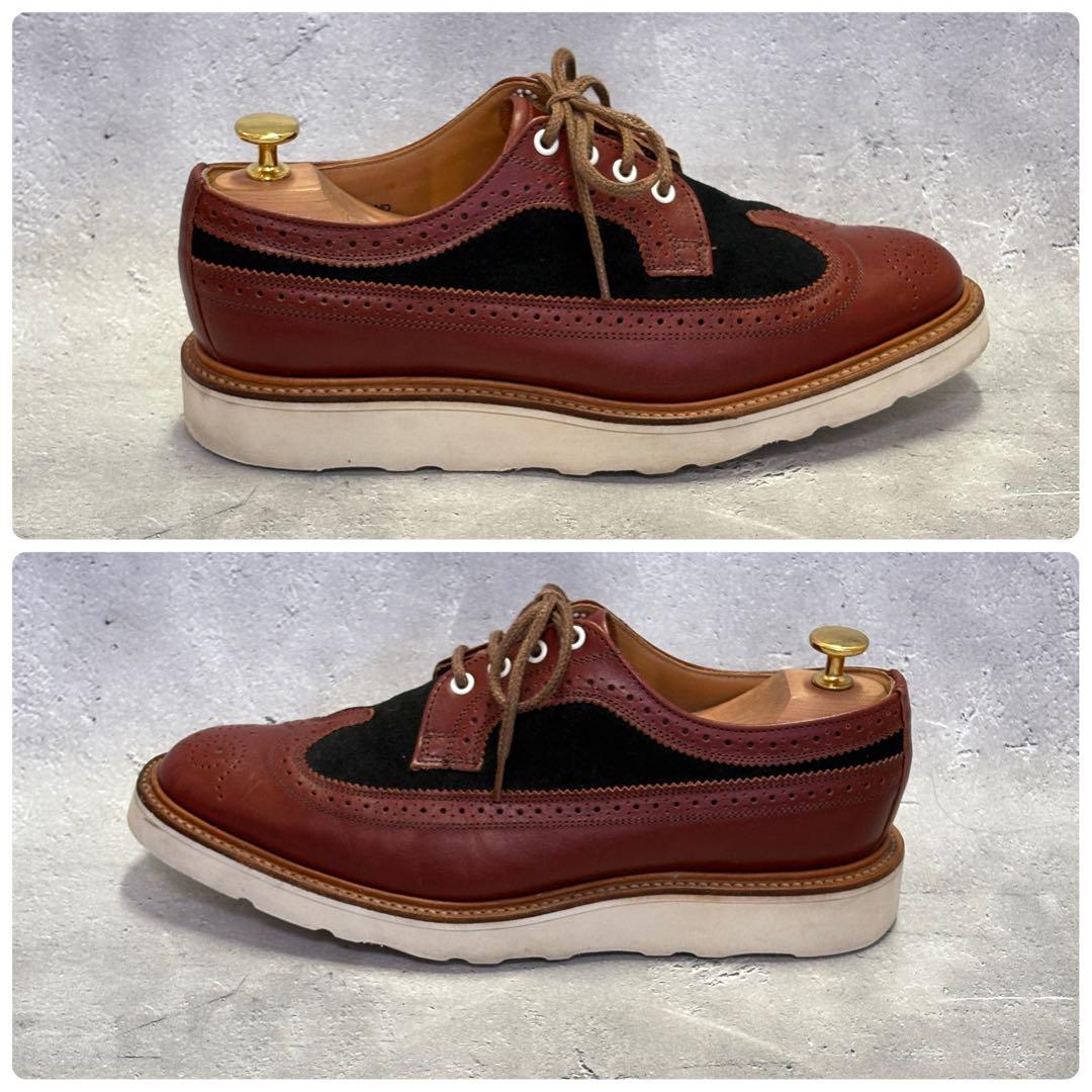 サンダース　SANDERS (UK7.5) DUFFER別注　レザースニーカー