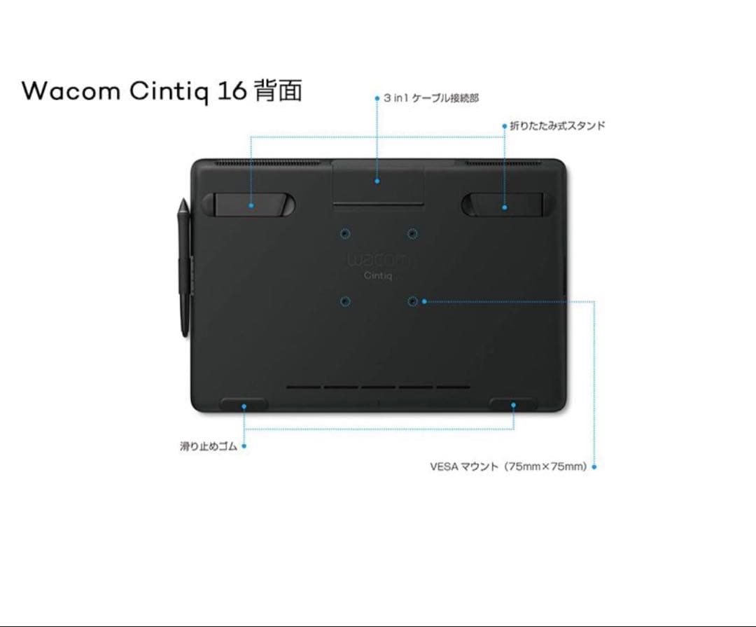 【ほぼ新品】新年セールWacom 大型ディスプレイフィルムペンタブレット