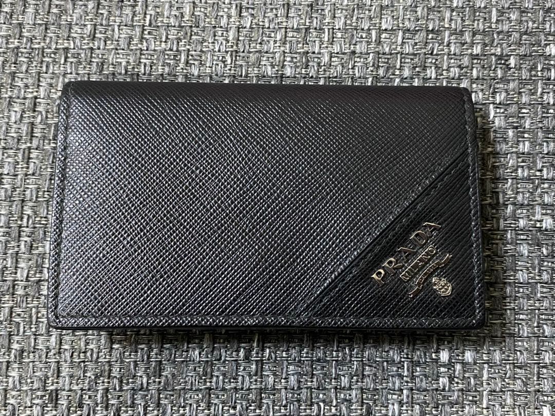 【最終値下】PRADA 名刺入れ メンズ サフィアーノレザー カードホルダー