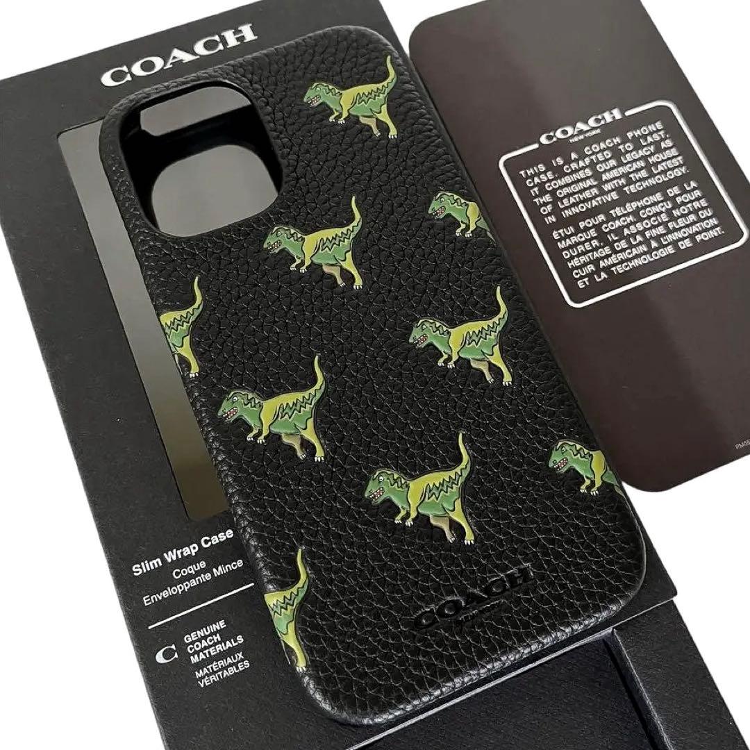 コーチ☆新品☆COACH レキシー iPhone16 ケース/レザー黒