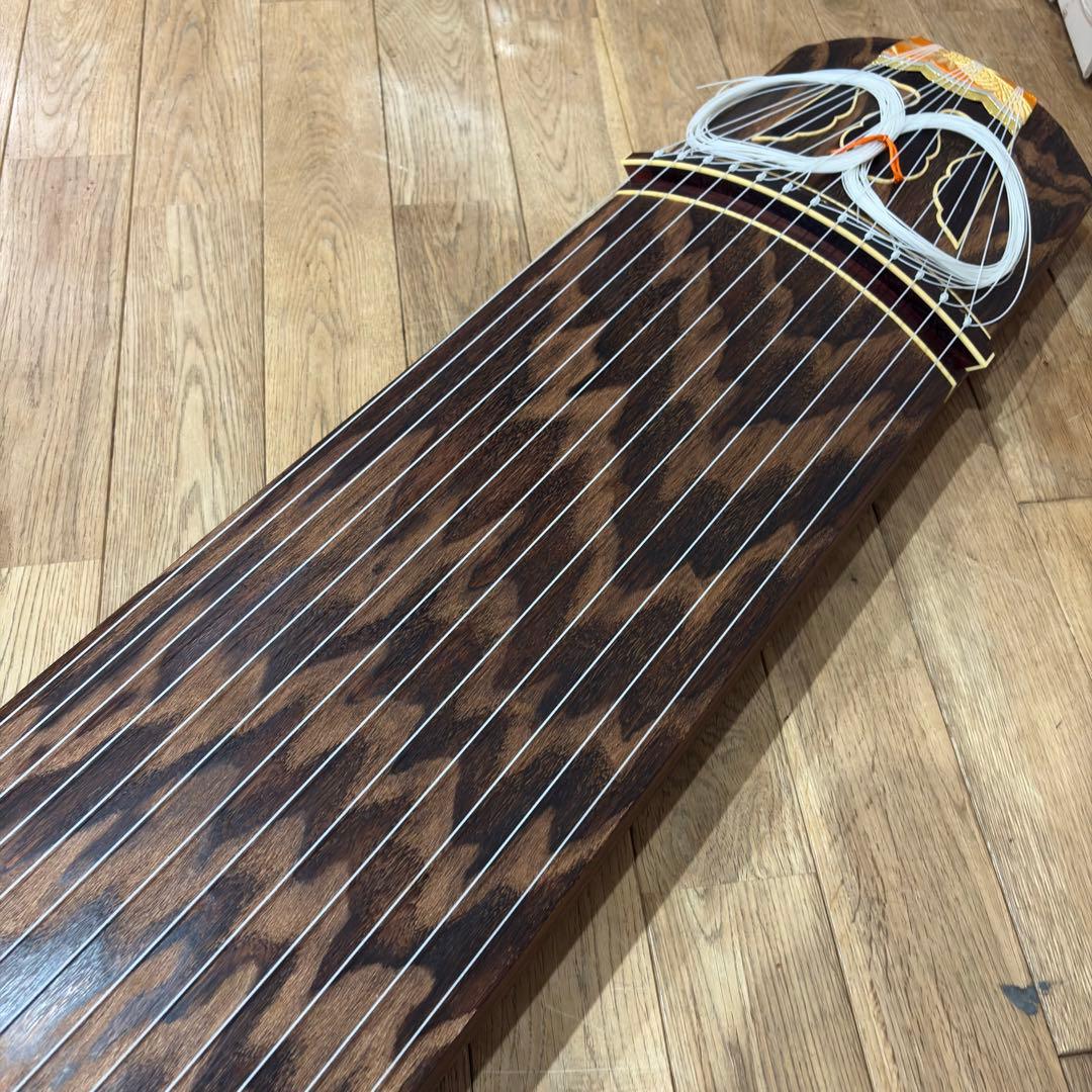 筝 琴 詩絵 蒔絵 13弦 並甲 すだれ彫り 琴柱 カバー 爪 初心者 セット