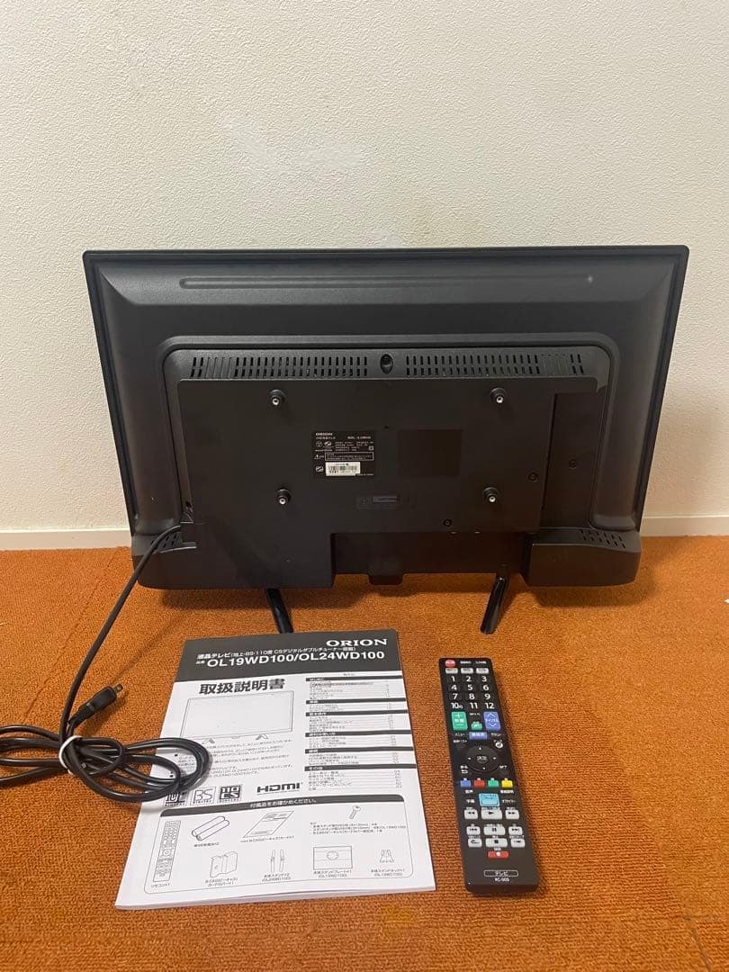 あおさん  ORION テレビ 24V型 2019年製