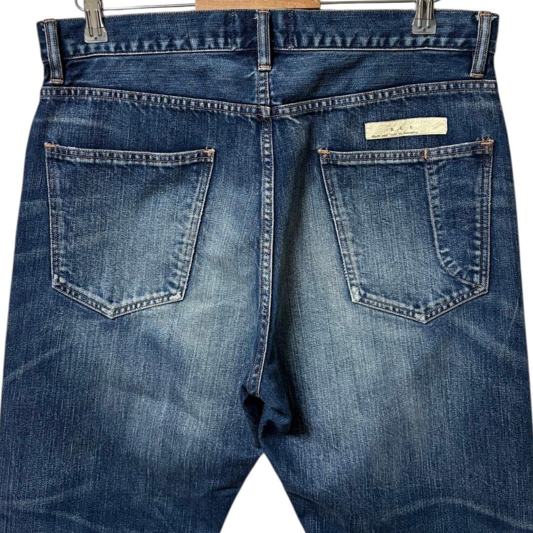 nanamica セルビッチデニム ヴィンテージフェード加工 赤耳 ヒゲ 34