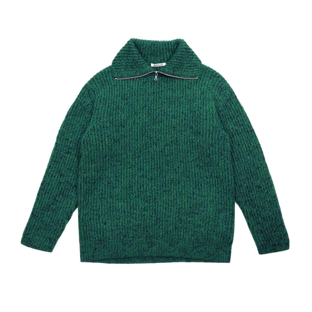 【3連休限定値下げ】auralee KNIT ZIP TURTLE