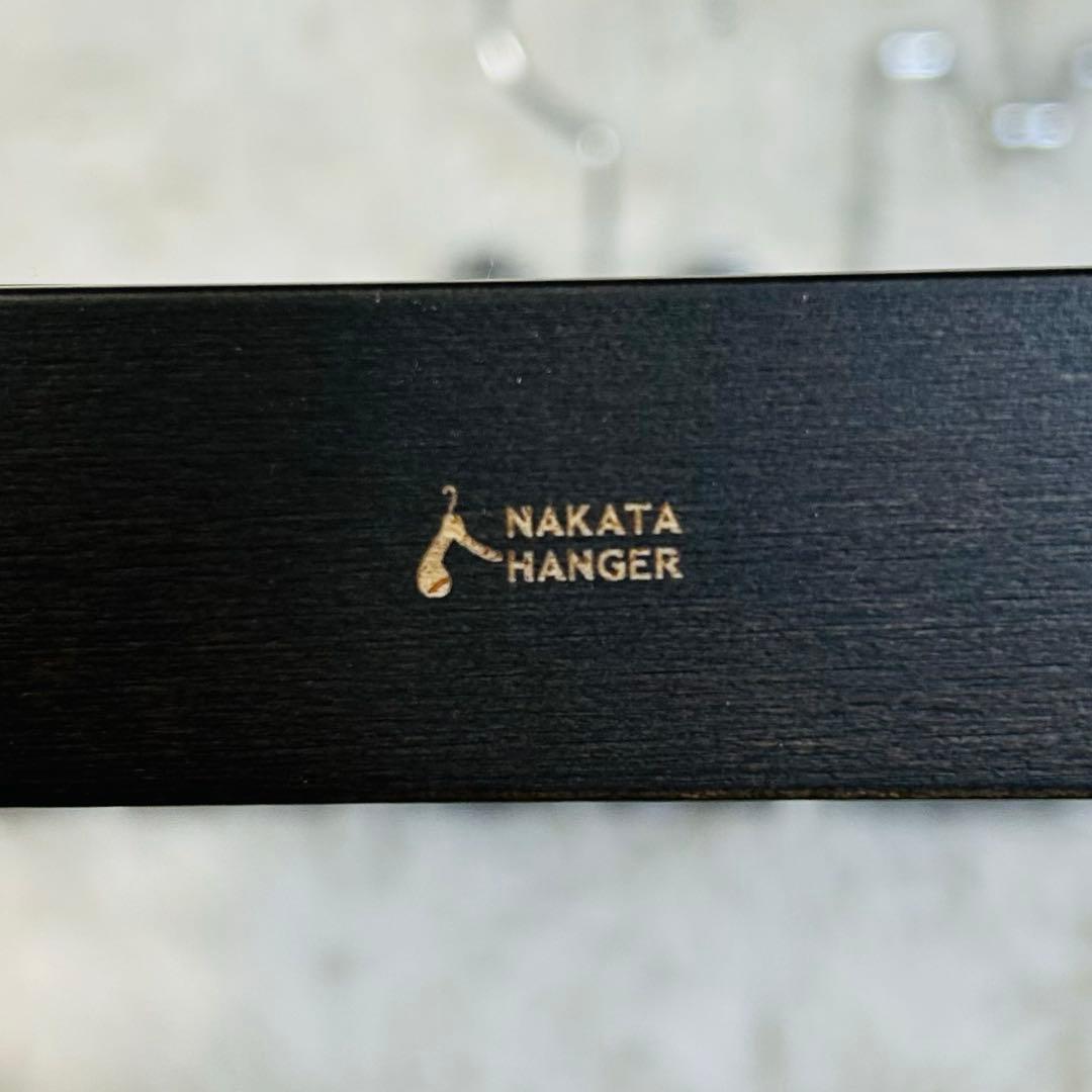 美品！ ナカタハンガー ジャケットハンガー スラックス木製ハンガー 6本 セット