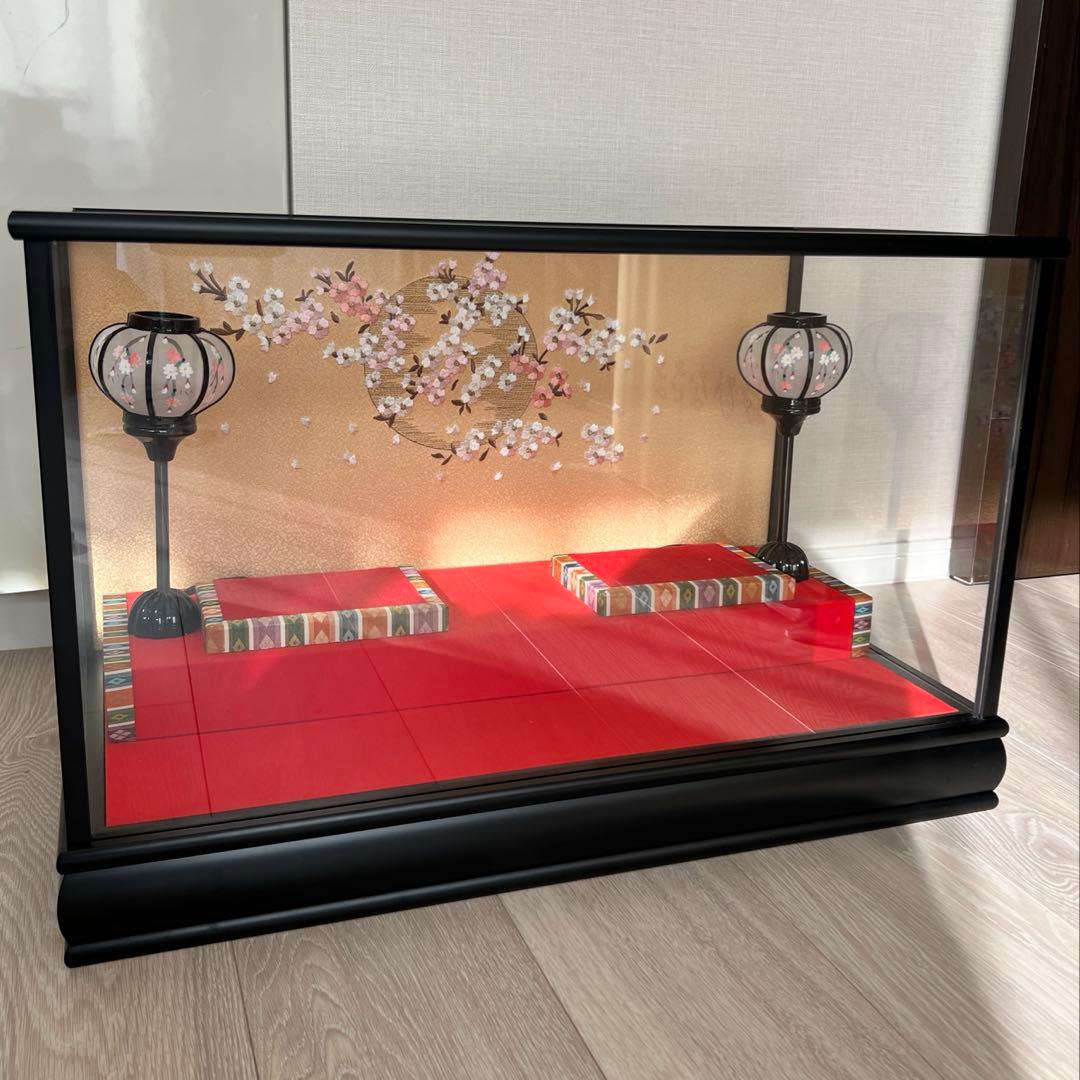 雛人形ケース　ガラスケース　人形ケースガラス　ケースのみ